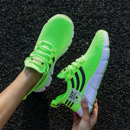 Men Casual Sport Shoes Breathable Lightweight Sneakers Outdoor Mesh Black Running Shoes Athletic Jogging Tenis Walking Shoes