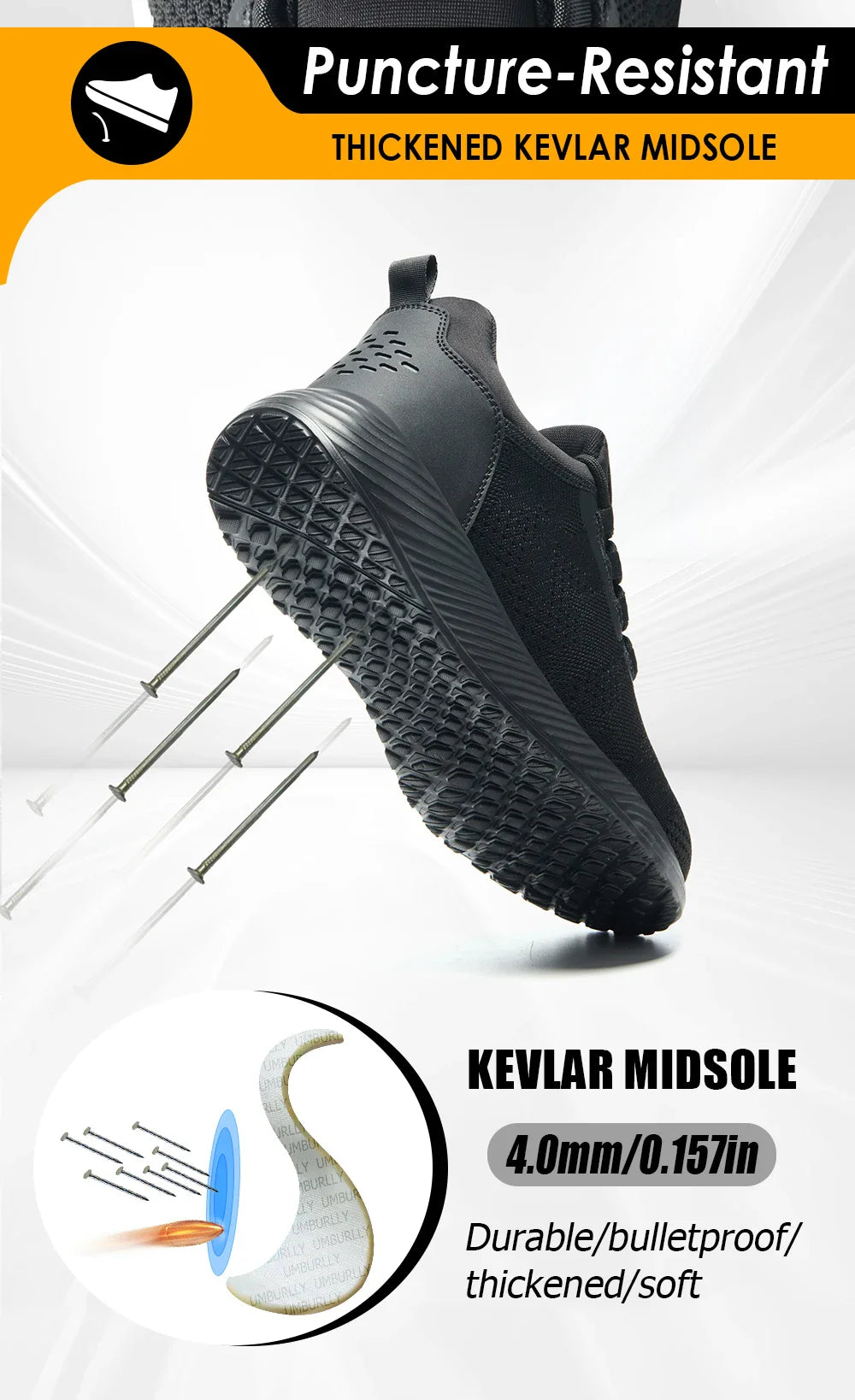Safety Shoes Men With Steel Toe Cap Anti-smash Men Work Shoes Sneakers Light Puncture-Proof Indestructible Shoes Dropshipping
