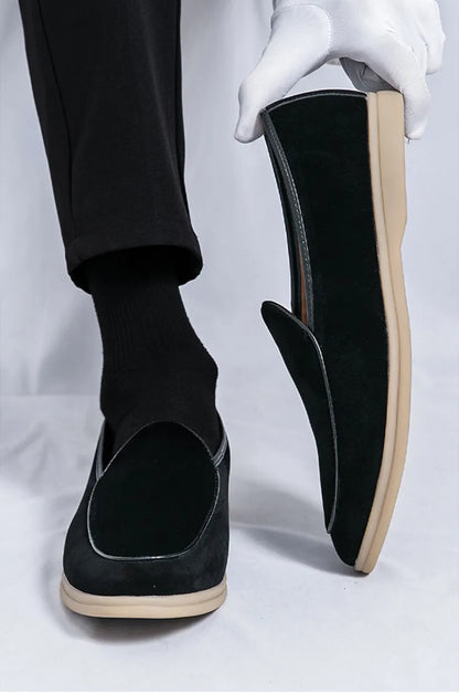 Fashion Men Luxury Brand Loafer Shoes Spring British Style Suede Men's Casual Shoes Breathable Comfort Slip-on Men Wedding Shoes