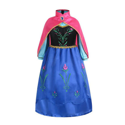 Girls Frozen 2 Elsa Anna Princess Mesh Sequin Clothes Kids Cosplay Snow Queen Costumes Carnival Birthday Party Elsa Gowns
