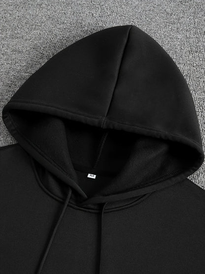 Men'S Tokyo Racing Graphic Hoodie Stylish Black Pullover with Orange Sports Car Design Loose Fit Long Sleeve Casual Streetwear