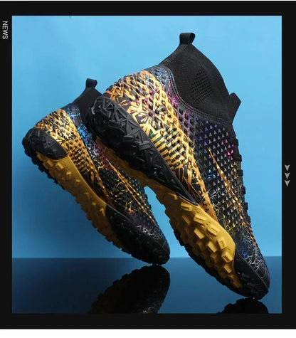Refreshing Breathable Feet Children's Non-slip Fashion Casual Sports Shoe Youth Soccer Shoes Indoor Outdoor Grass Training Shoes