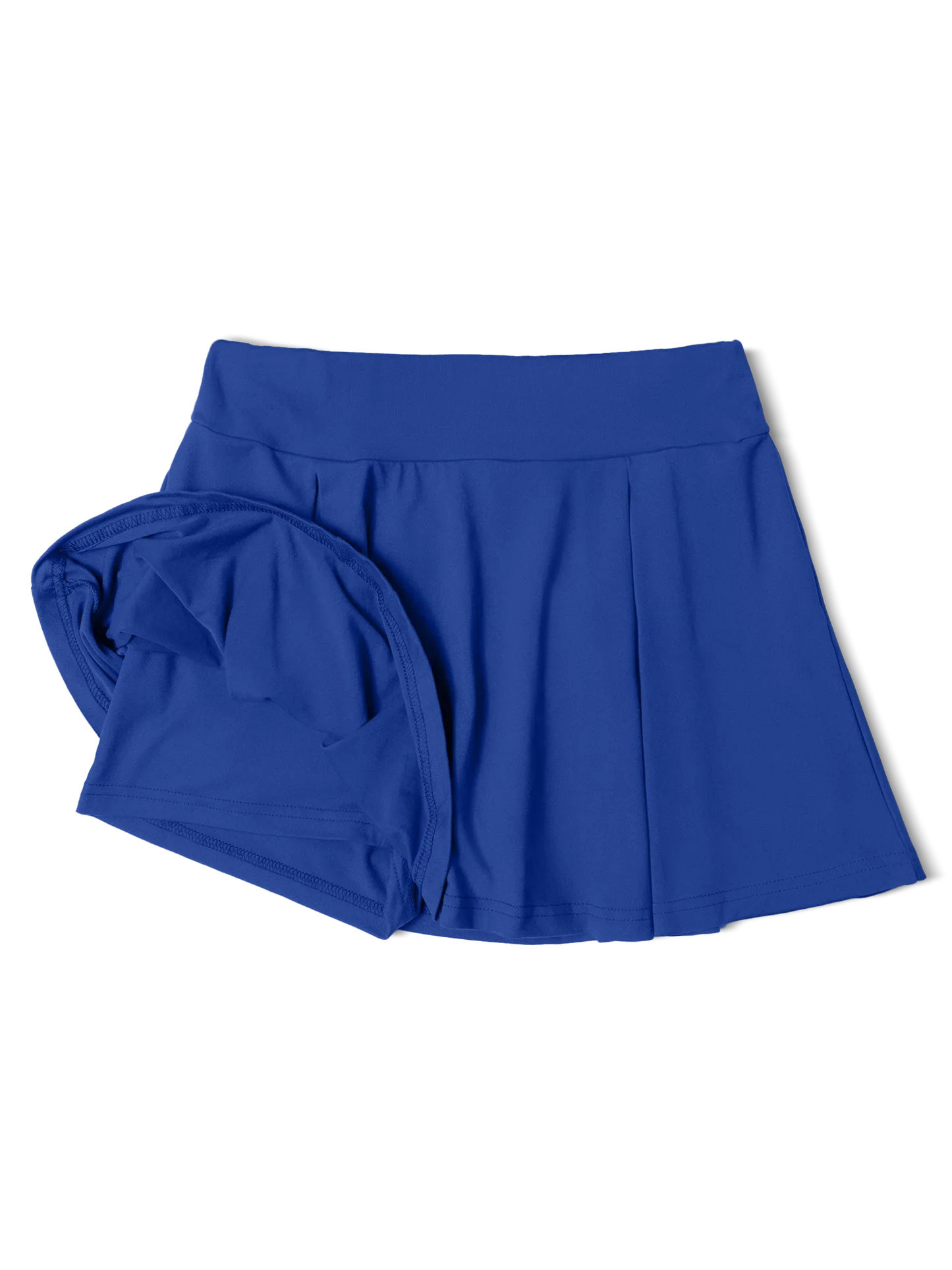 Women's Solid Color Skort  Summer Lightweight High Waisted Slimming Casual Wide Leg Versatile for Work Straight Cut Solid