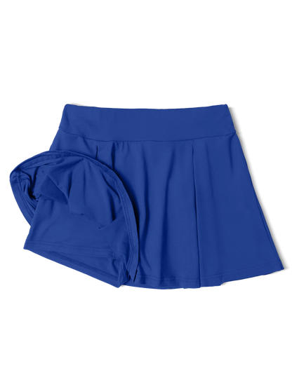 Women's Solid Color Skort  Summer Lightweight High Waisted Slimming Casual Wide Leg Versatile for Work Straight Cut Solid