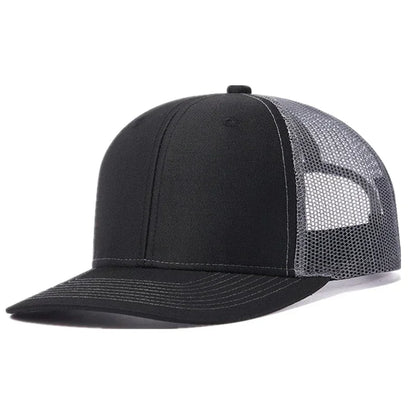 Unisex Cap Slight Curved Brim Style Trucker Hat  Men & Women Casual Outdoor Breathable Summer Cap