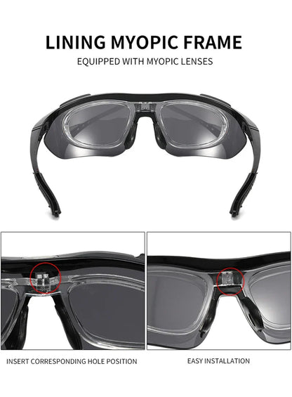Photochromic Polarized Cycling Glasses Men Women Bike Glasses UV400 Eyewear Sunglasses HikingMTB Road Bicycle Goggles