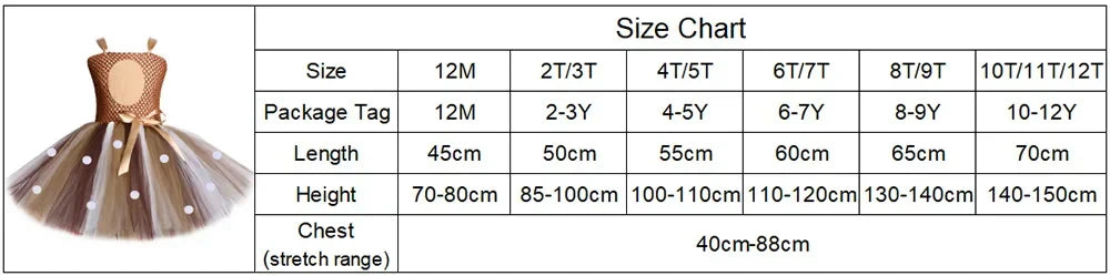 Deer Costume for Girls Christmas Tutu Dress Girls Fancy Elk Reindeer Dress Up Clothes Kids Halloween Birthday Party Costumes