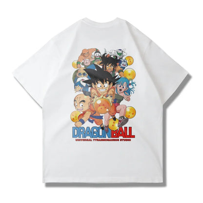 Animation Printed Short Sleeve T-Shirt Men's and Women's Fashion Loose Trend Top Clothing