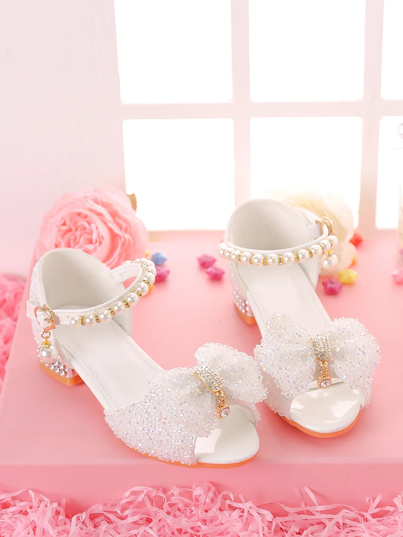 Girls' Dress Sandals For Formal Occasions, Children High Heels For /Models Performance And Fashion Show