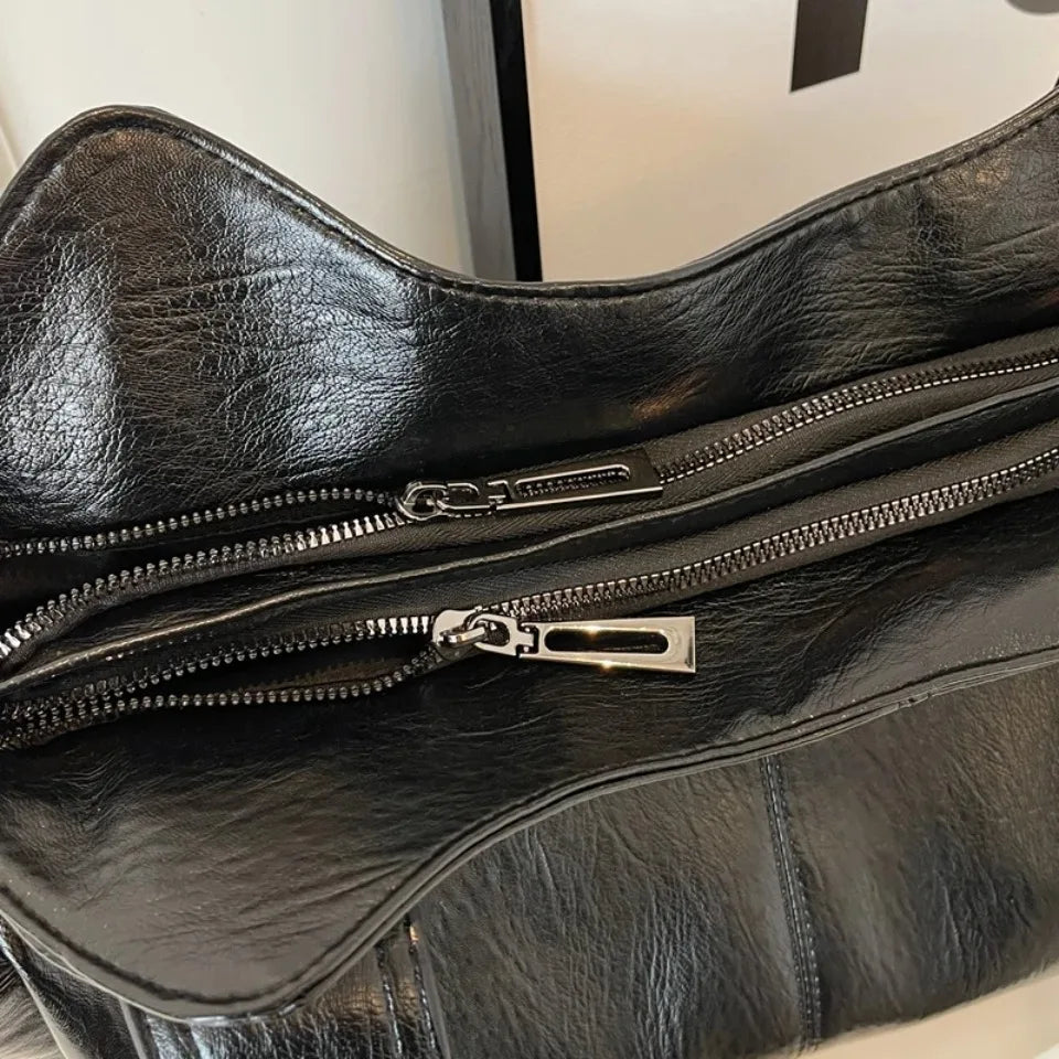 Daily Business Commuting Large Capacity Tote Hand Bags Soft Pu Leather Shoulder Bags for Women Zipper Women's Handbags Quality
