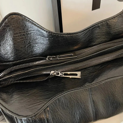Daily Business Commuting Large Capacity Tote Hand Bags Soft Pu Leather Shoulder Bags for Women Zipper Women's Handbags Quality