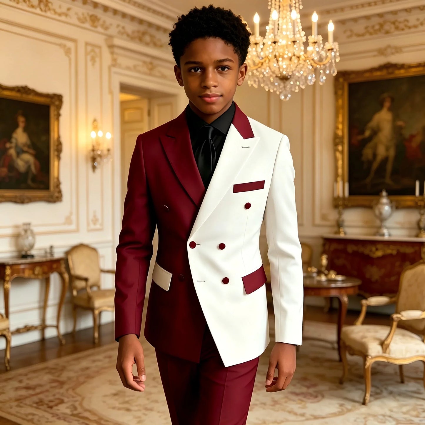 Boys formal suit set 2 Pieces, Flower Boy for wedding party cocktail party Kids suit dress 3-16 years old children suit
