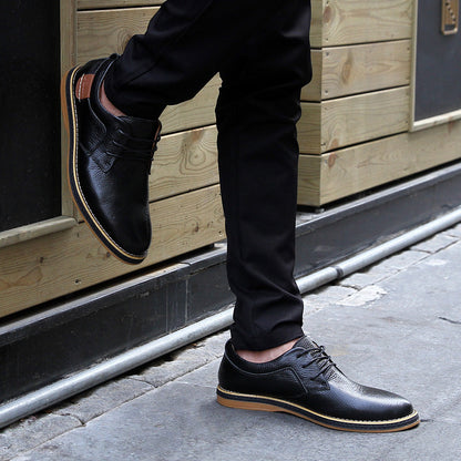 Genuine Leather Men Dress Shoes Oxfords Brogue Lace Up Italian Mens Casual Shoes Luxury Brand Moccasins Loafers Plus Size 38-48