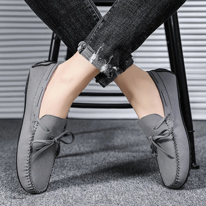 Trend Suede Men Casual Shoes Breathable Comfort Slip-on Mens Driving Shoes Fashion Men Lazy Shoes Luxury Brand Loafers Moccasins