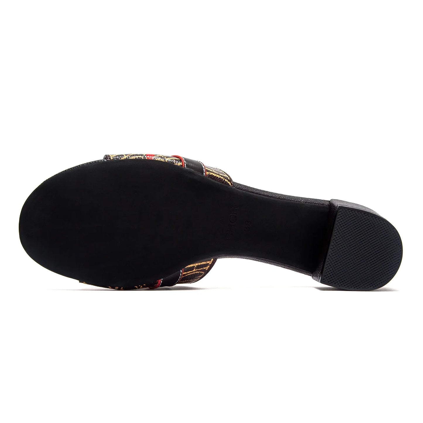 Woman Middle Heel Slippers Luxury Brand Women's Shoes Retro Design 2025 Summer New