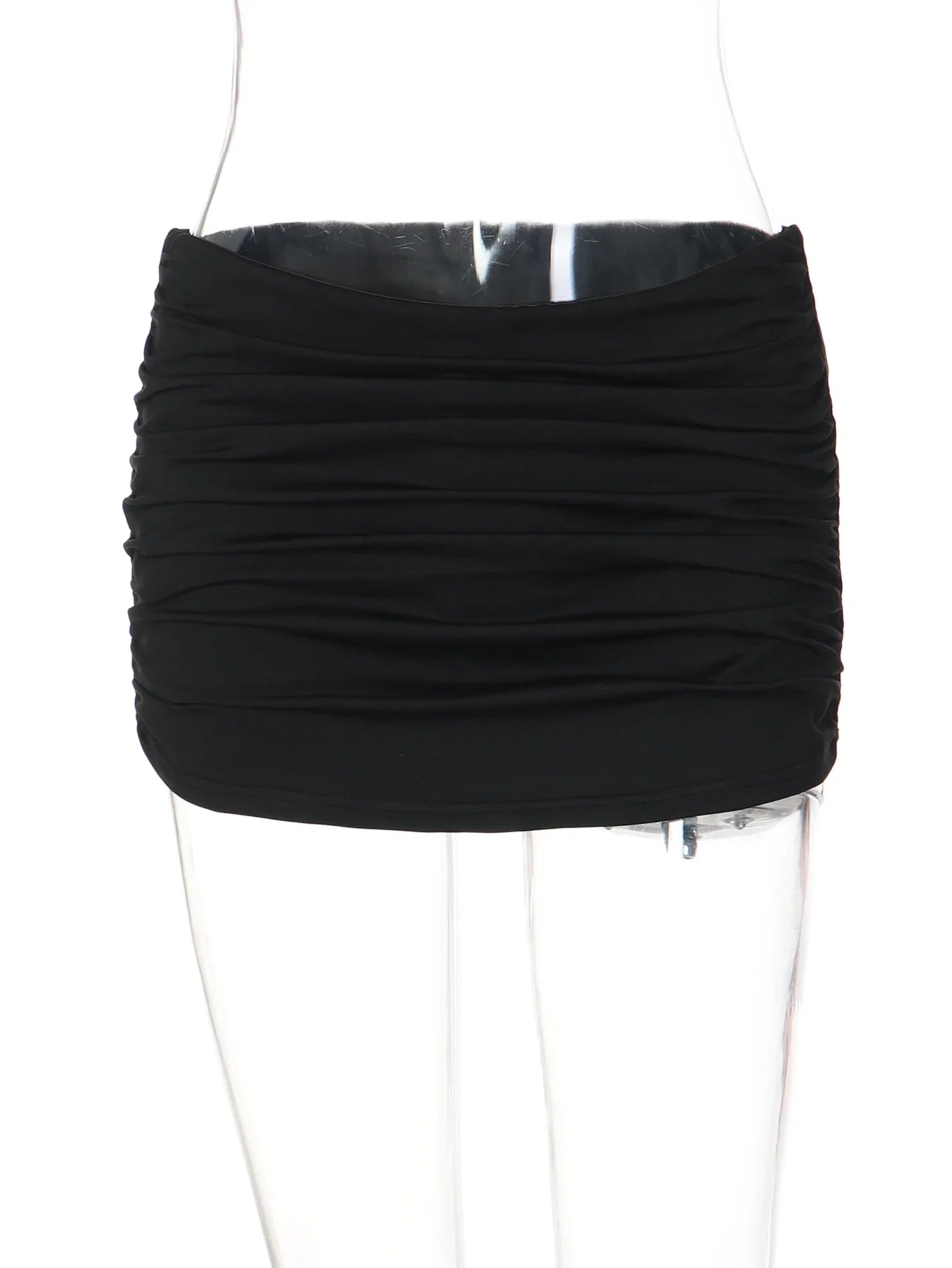 Women'S Fashion High Waist Solid Ruched Draped Mini Skirt Female Clothes Streetwear Party Holiday Club Wholesale