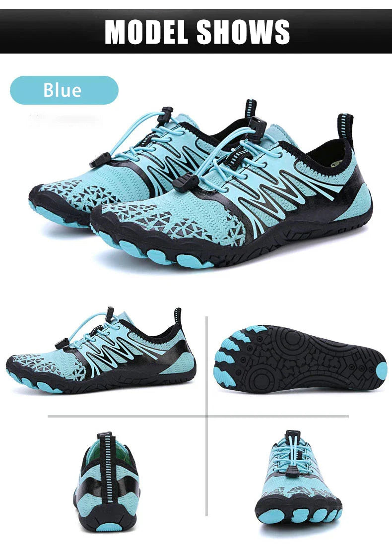 Men Women Barefoot Outdoor Aqua Shoes Couple Quick-drying Wading Beach Swimming Fitness Cycling Sports Water Sneakers