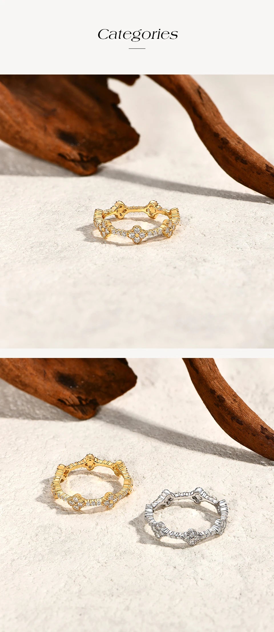 DVVS1 Moissanite Ring for Women 100% Real 925 Sterling Silver Gold Plated Wedding Party Charm Fine Jewelry New