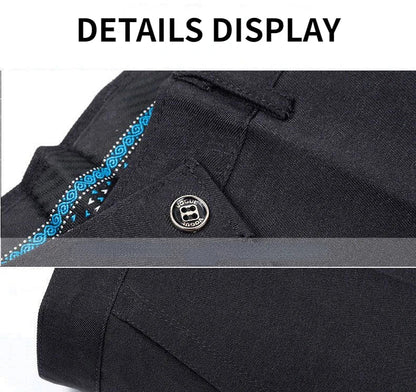 Autumn Thick Summer Thin Business Pants Men's Straight Formal Long Trouser Adult Solid Color Flat Design Casual Suit Pant GOZBKF