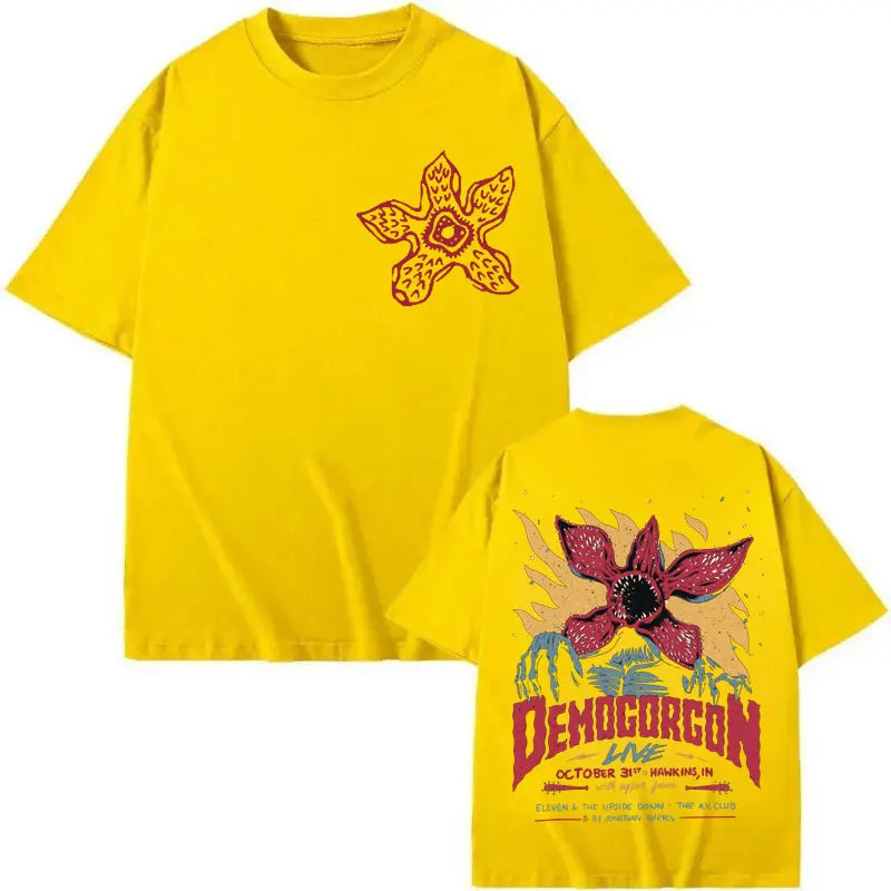 Eddie Munson The Demogorgon T-shirt Cannibal Flower Monster Graphic T Shirts Men Women Clothing Gothic Fashion Vintage T-shirts