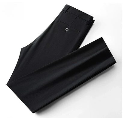 Men's Casual Pants: Breathable & Lightweight for Summer Comfort Business Casual Men's Work Trousers