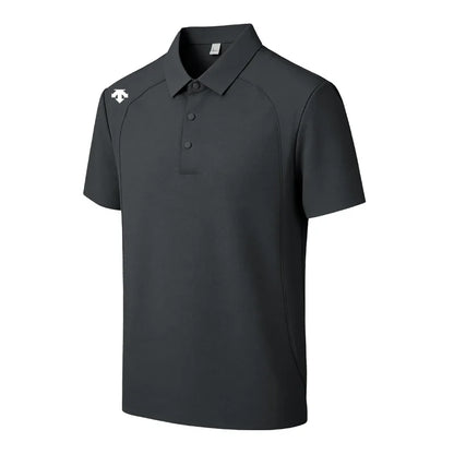 men's new summer brand short sleeves seamless polo shirt lapel printing high quality patchwork t-shirt leisure sports men's wear