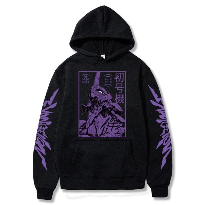 Neon Genesis Evangelion EVA Cosplay hoodie print jumper Men's and women's same streetwear tops