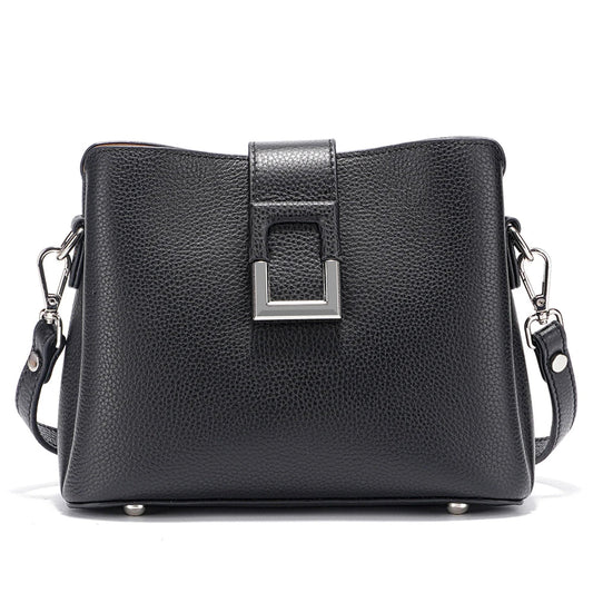 Genuine Leather White Designer Noble Shopper Shoulder Bag Commuter Large Bucket Handbag Women Tote Bucket Cross Body Bag