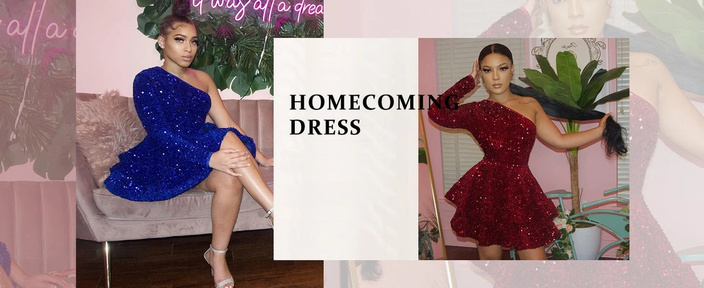 Sequin Short Homecoming Dress for Teens Sparkly Prom Dress Sweet 14 16 Birthday Photo Shoot Gowns Mini Dress Graduation Dress