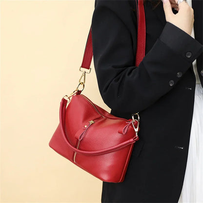 High Quality Genuine Leather Women Tote Bag Luxury Soft Cowhide Ladies Shoulder Crossbody Bags 2024 Fashion Female Messenger Sac