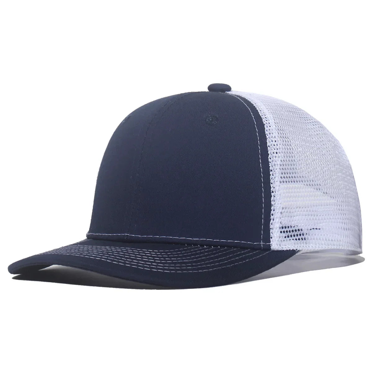 New Fashion Slight Curved Brim Baseball Cap For Men Women Summer Breakable Net Blank Truck Caps Sun Hat