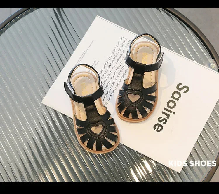 Children Summer Sandals Girls Roman Style Beach Shoes Baby Girls Hook Loop Flats Kids Gladiator Sandals Size 21-30