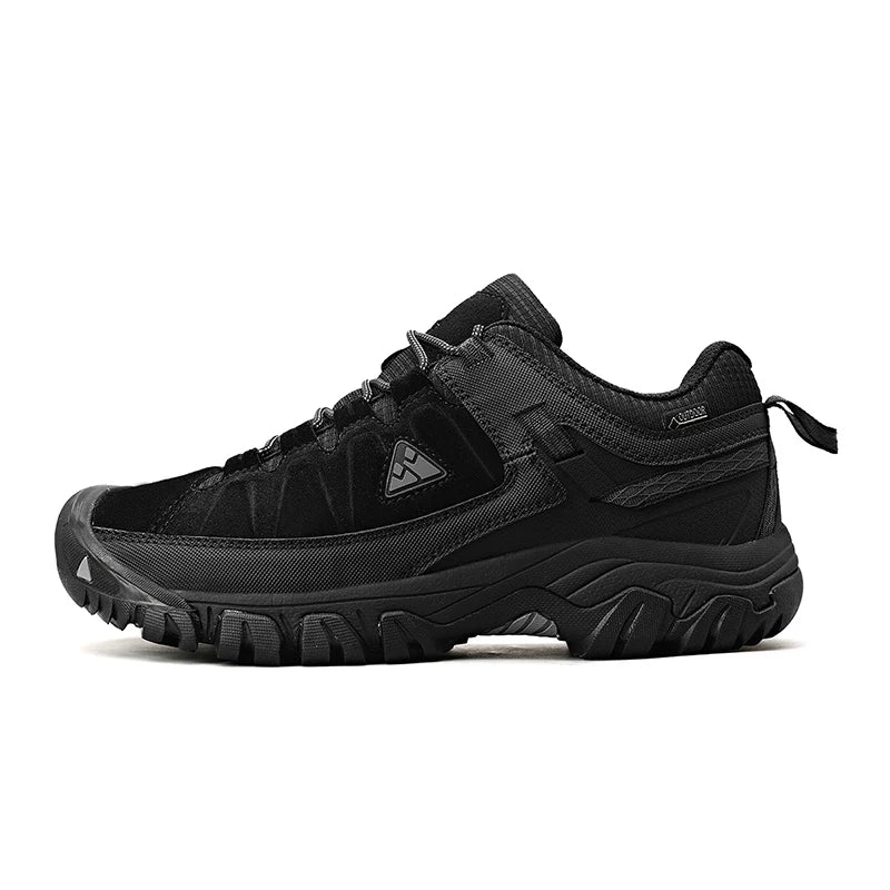 High Quality Men Hiking Shoes Durable Leather Climbing Shoes Outdoor Walking Sneakers Rubber Sole Factory Outlet