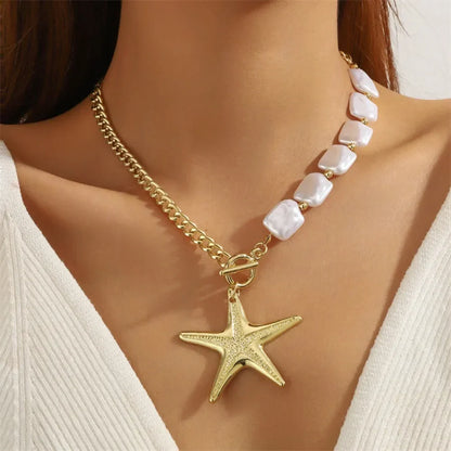 Elegant Irregular Imitation Pearl Beads Necklace for Women Vintage Party Wedding Tassels Choker Fashion Jewelry Accessories Gift