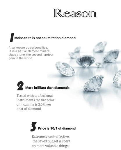 Real 1 CT D Color Moissanite Stud Earrings For Women Top Quality 925 Sterling Silver Sparkling Wedding Jewelry