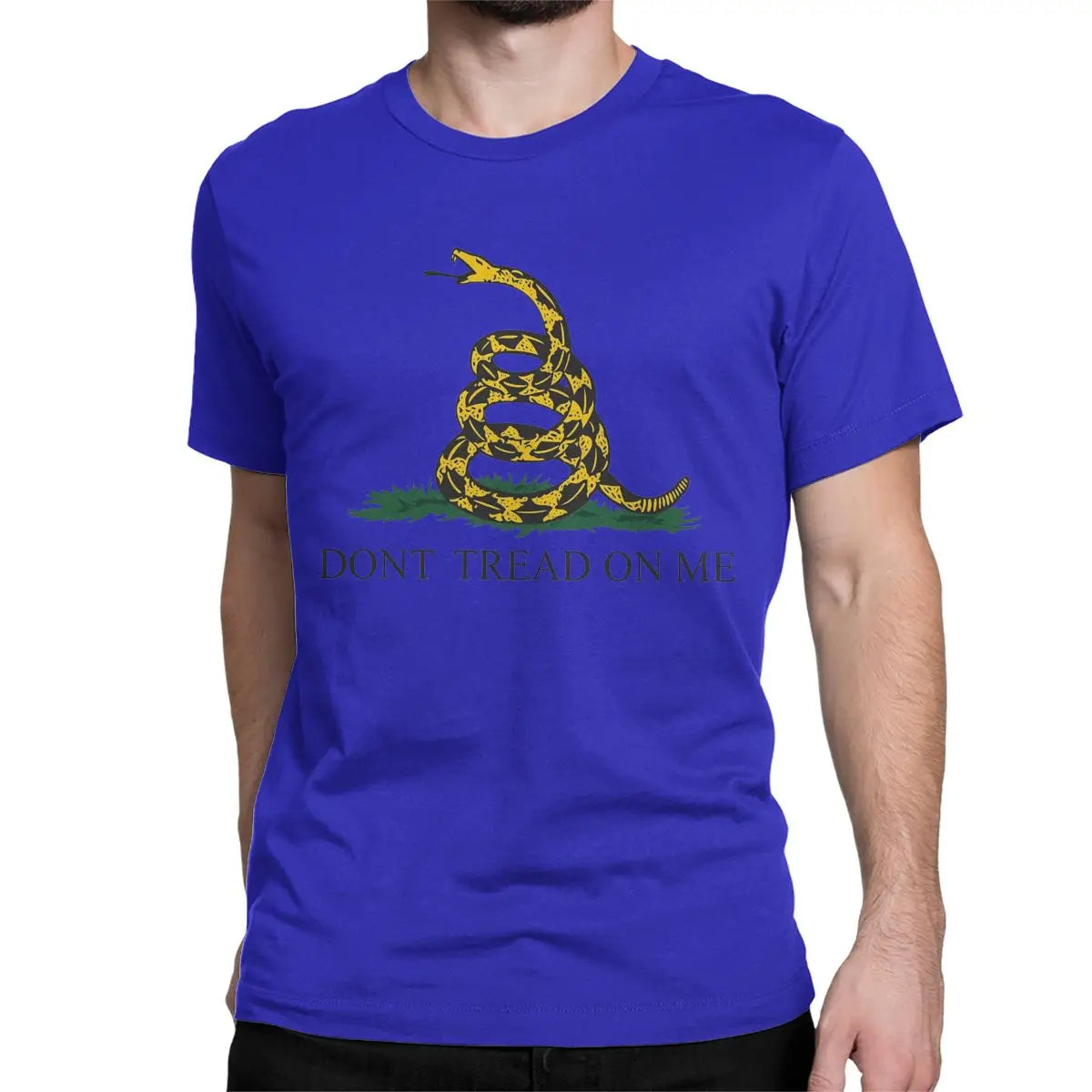 Men Women T-Shirts Dont Tread On Me American Liberty Or Death Leisure Pure Cotton Tees  Gadsden Flag T Shirts Crewneck Clothes