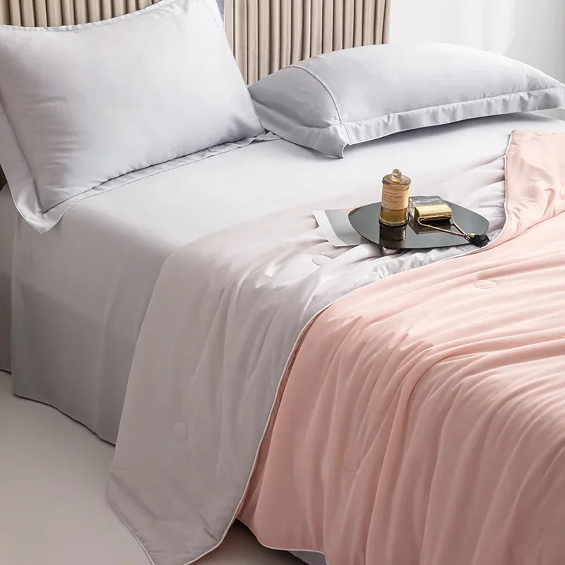 High Quality Cooling Blankets Smooth Air Condition Comforter Lightweight Summer Quilt with Double Side Cold  Cooling Fabric