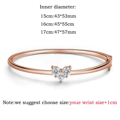 14K Plated Certified All Moissanite Bangles for Women Gems Lab Diamond Luxury Jewelry S925 Sterling Silver Shani Abergel