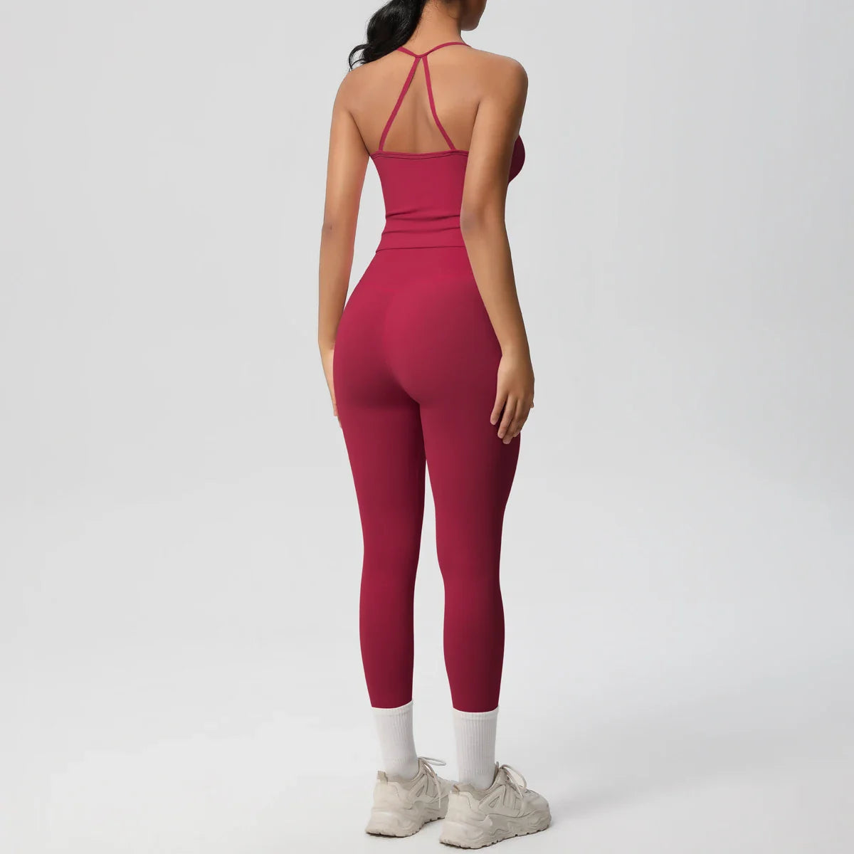 2PCS Yoga Set Nude Feeling Workout Sets Women Tracksuit Gym Push Up Fitness Running Workout Sportwear Sport Bra Leggings Suit
