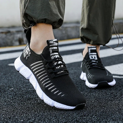 Tênis Masculino de Verão Leve Respirável em Tela para Uso Casual ao Ar Livre Moda Esportiva Treino Frete Grátis