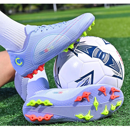 Hot Sale Youth Long Nail Soccer Shoes Children Students Large Size Broken Nail Soccer Shoes Unisex Training Shoes 35-45#