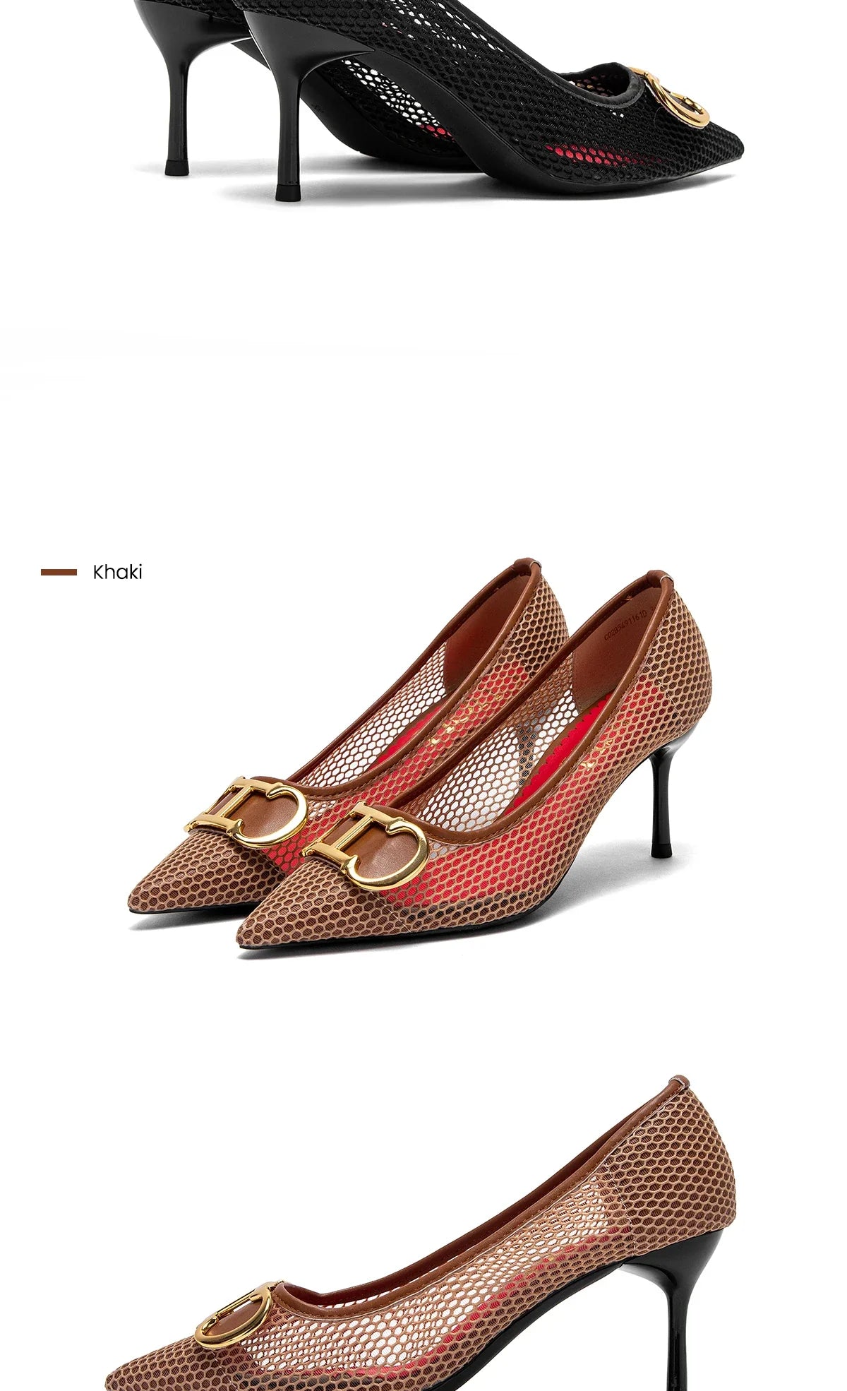 Women's High Heels 2025 Spring New Hollow Business Women's Shoes 7cm Red Evening Shoes