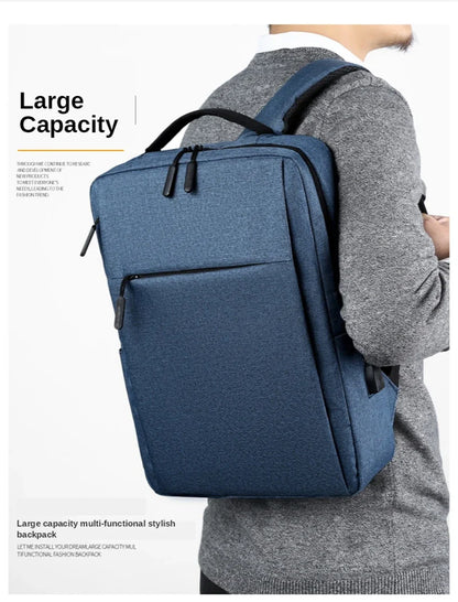 15.6 Inch Laptop Men Backpack Nylon Travel Male Laptop Backpack Usb Charging Computer School Backpacks Waterproof Bag for Men