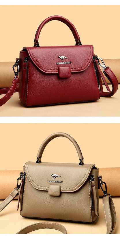 Authentic High Quality Soft Leather Luxury New Designer Fashion Casual Women's Shoulder Bag Handbag Crossbody Bags for Women2024
