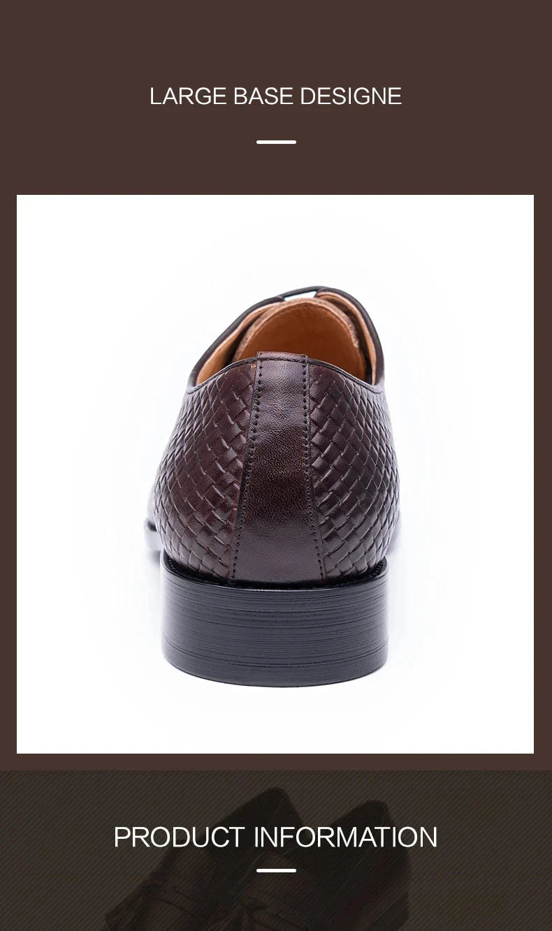 Men Dress Shoes  Formal Office Oxford Wedding Party Matches Suit Zapatos De Hombre High Grade Genuine Leather handmade Man shoes