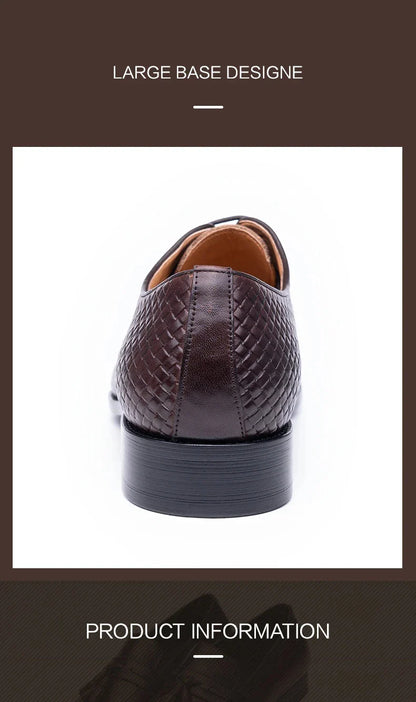 Men Dress Shoes  Formal Office Oxford Wedding Party Matches Suit Zapatos De Hombre High Grade Genuine Leather handmade Man shoes