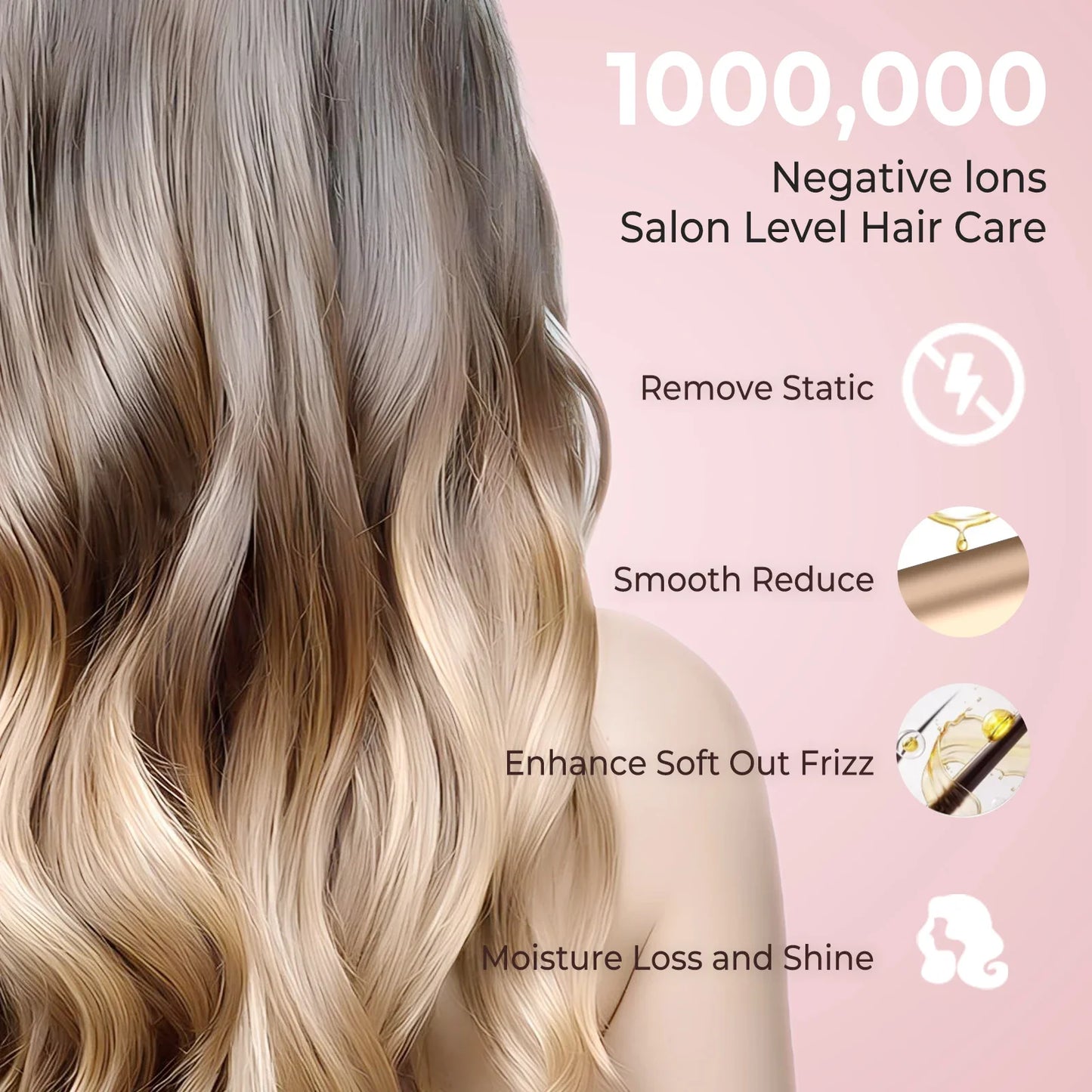 Electric Hair Curler for Women Professional Ceramic Curling Iron Adjustable Temperature Instant Heating Hair Styling Tool