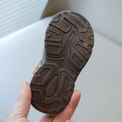 Baby Boys Summer Sandals Kids Beach Shoes Classic Fashion Hollow Toe-capped Anti-kick Toddlers Kindergarten Sandals Breathable