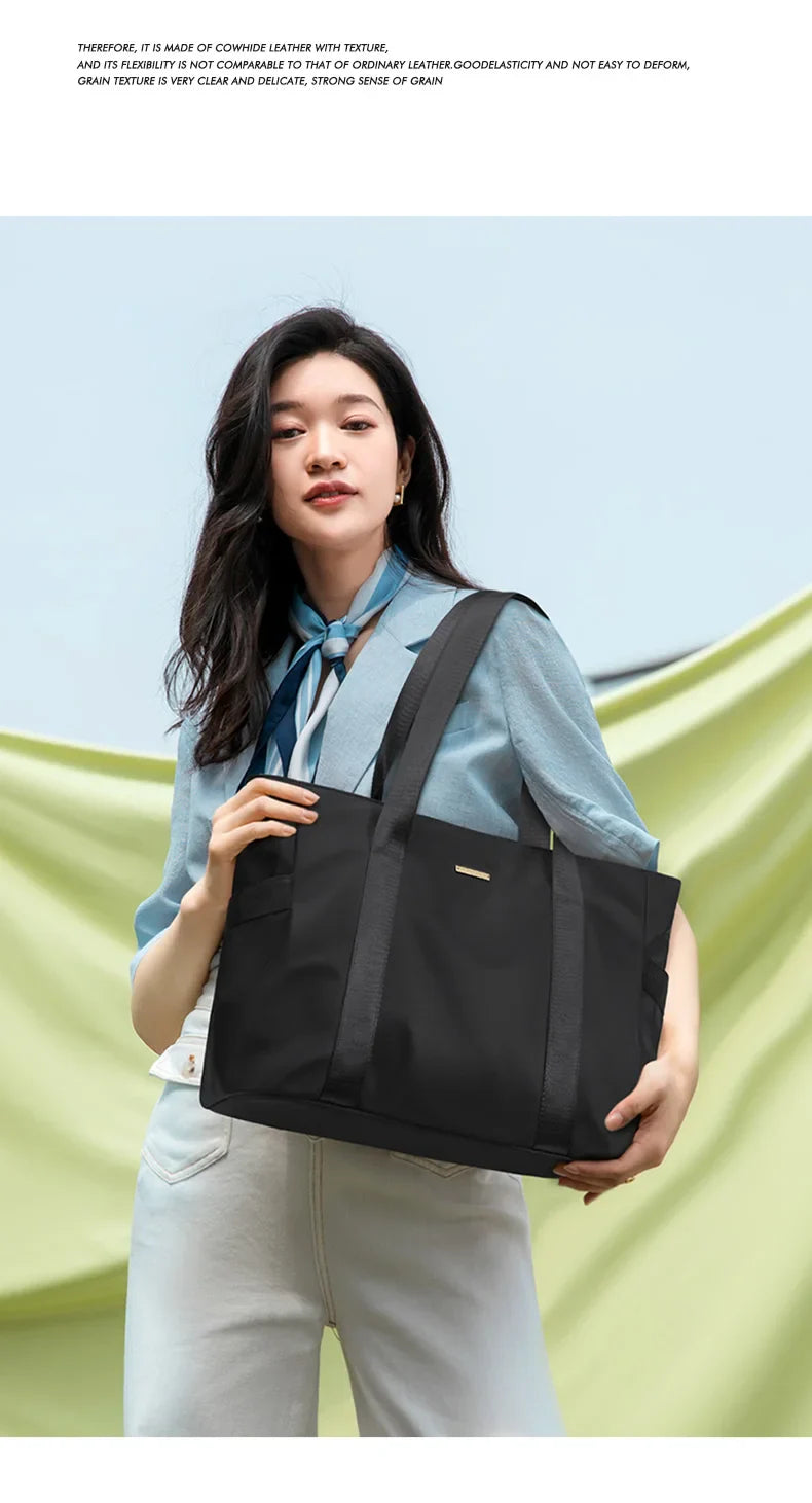 Designer Luxury Women's Bag Shoulder Bags For Work 14 Inches Commuter Bag With Zipper Compartments Large Capacity Tote Bag