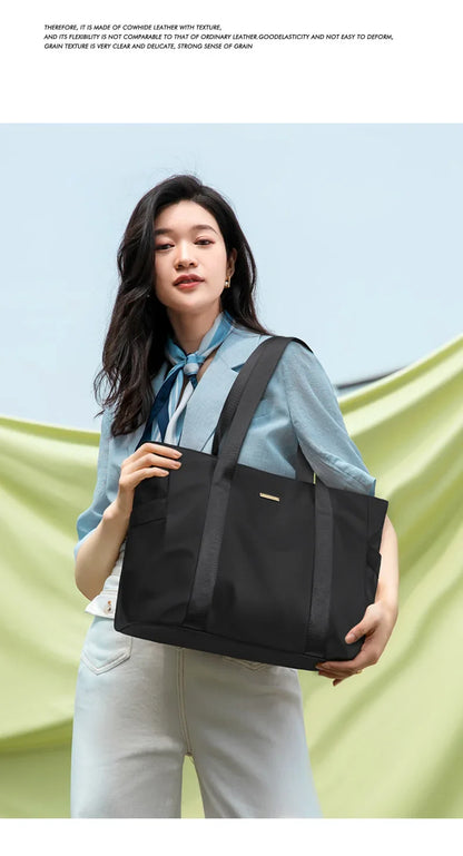 Designer Luxury Women's Bag Shoulder Bags For Work 14 Inches Commuter Bag With Zipper Compartments Large Capacity Tote Bag